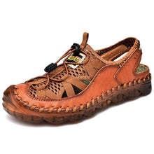 Load image into Gallery viewer, Men Outdoor Non-slip Hole Shoes Mesh Elastic Band Water Sandals
