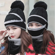 Load image into Gallery viewer, 2021 New 3 in 1 Winter Beanie Set
