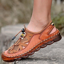 Load image into Gallery viewer, Men Outdoor Non-slip Hole Shoes Mesh Elastic Band Water Sandals
