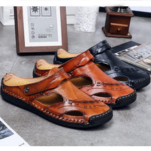 Load image into Gallery viewer, Men&#39;s Casual Breathable Handmade Leather Sandals
