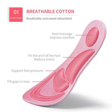 Load image into Gallery viewer, 4d Memory Foam Orthopedic Insoles For Shoes Women Men Flat Feet Arch Support Massage Plantar Fasciitis Sports Pad
