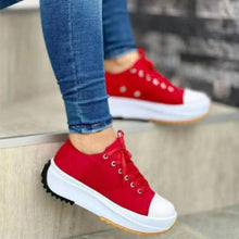 Load image into Gallery viewer, 2022 Women&#39;s Round Toe Lace-up Platform Arch Support Canvas Shoes
