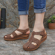 Load image into Gallery viewer, Women&#39;s Sandals Round Toe Wedge Sandals
